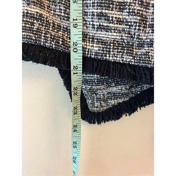 Rachel Zoe Tweed Open Jacket with fringe sz S - Picture 6 of 6